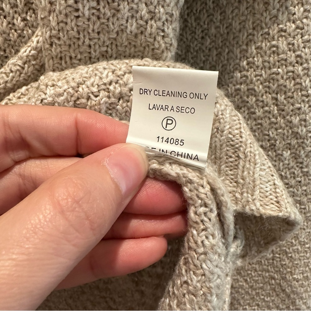 Pink Clover Cream Crew Neck Sweater - Picture 3 of 5